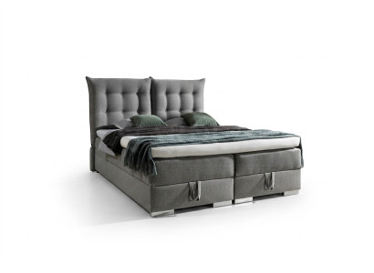 Boxspringbett Klassische Design Polster Englische Betten Doppelbett Beige Bett