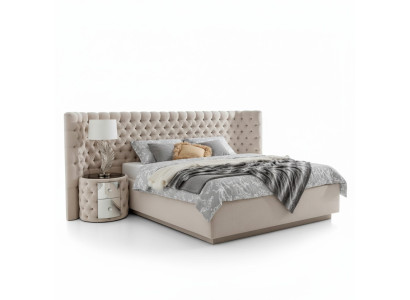 Chesterfield Postel Luxus Ložnice Hotelové Dekorace Lůžka s knoflíky.