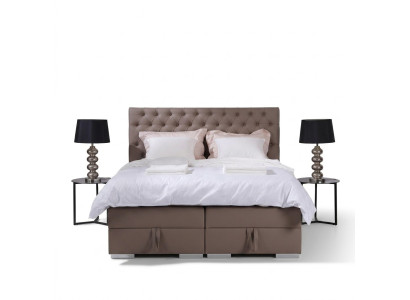 Designer Boxspring Bett Doppel Betten Schlafzimmer Chesterfield Möbel
