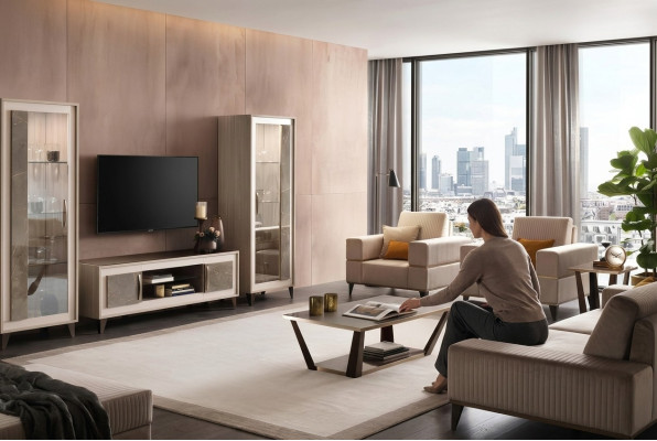 Anrichte Luxus výložní skříň Skříň sklo Moderní styl italský