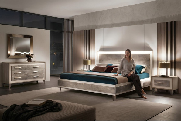 Bett Polster Design Luxus Doppel Hotel Betten Ehe Schlaf Zimmer arredoclassic