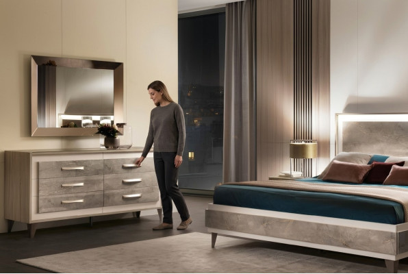 Designer Kommode Anrichte Side Low Board Wohn Zimmer Regal Luxus