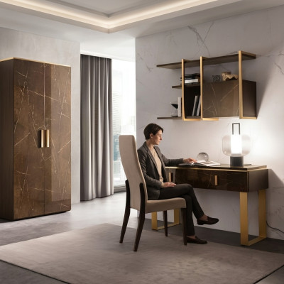 Klassischer moderner Stil Stuhl Holz Textil Sessel Clubsitz Polster Design Lounge