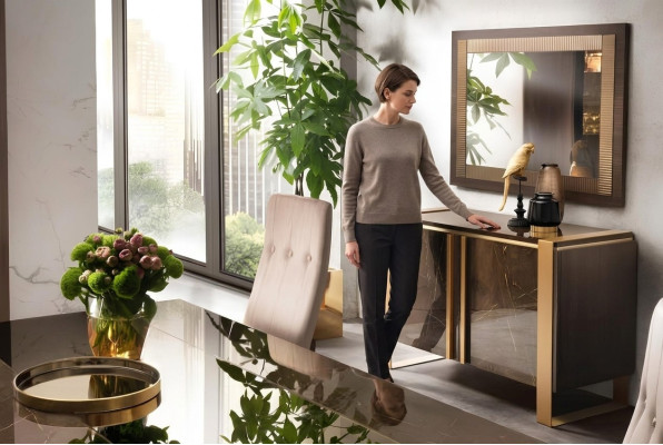 Komoda Stůl Se Skříní Komoda Dřevěná Skříň Sideboard