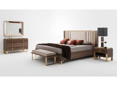 Klassisches 4tlg Schlafzimmer Modernes Set Bett Nachttisch Kommode