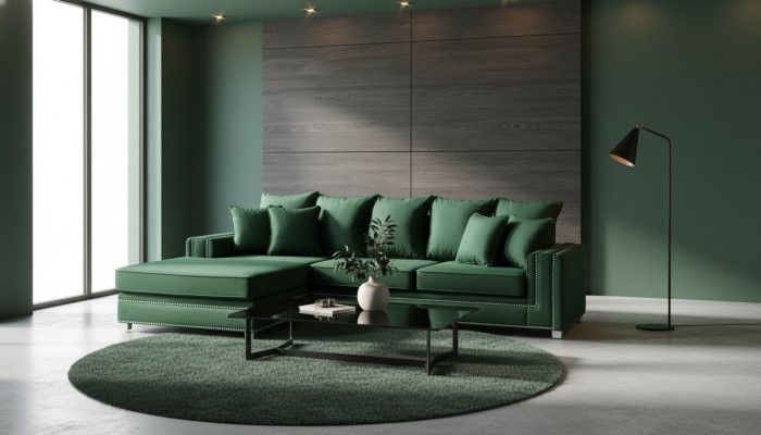 Ecková sedací souprava L-tvar textil Luxus design Wohnlandschaft polstery Couch Couchen Möbel