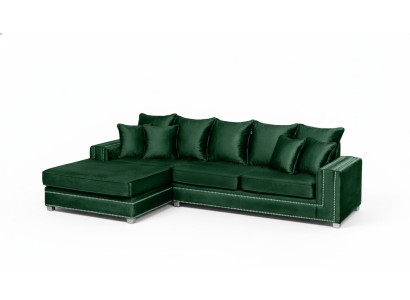 Ecková sedací souprava L-tvar textil Luxus design Wohnlandschaft polstery Couch Couchen Möbel