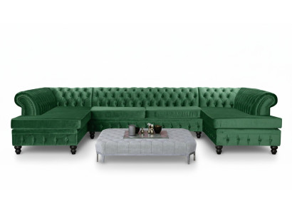 Moderní design Luxusní stolkový stůl Chesterfield Textil Wohnzimmertisch Couchtische