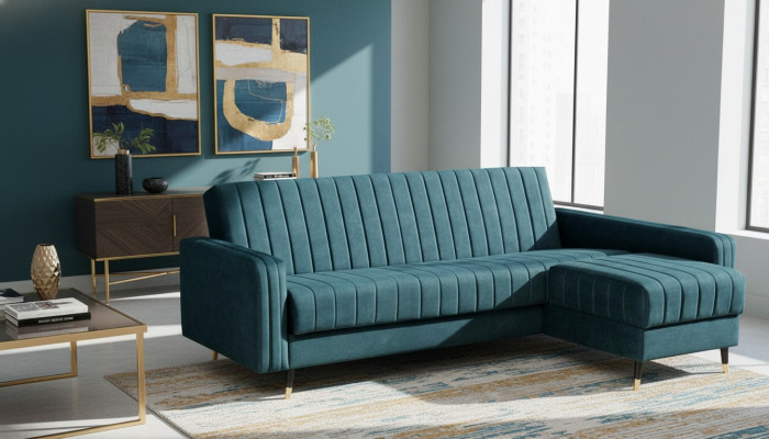 Design Luxus Rozkládací Pohovka Sedací Souprava Rohlík Polštáře Možnost Zakázkové Výroby