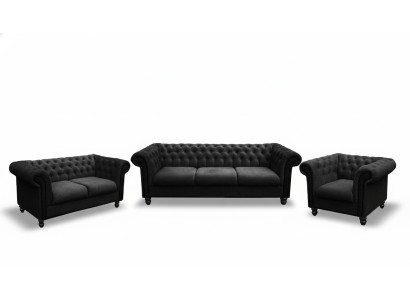 Sofagarnitur Chesterfield Design Wohnzimmer Möbel Couch 321 Sitzer Couchen Sofas