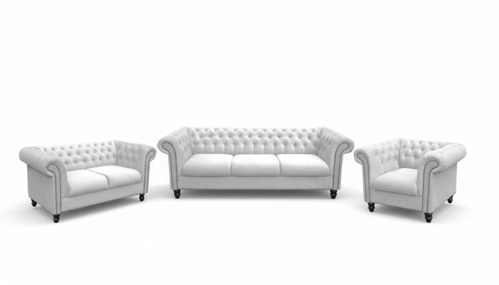 Dreisitzer Stoff Wohnzimmer weiss Design Sofa Sofas Samt xxl big Polster Couchen