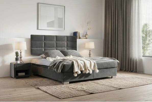 Postel Boxspring Luxus Ložnice Návrh Dvojlůžko 160x200 Nové.