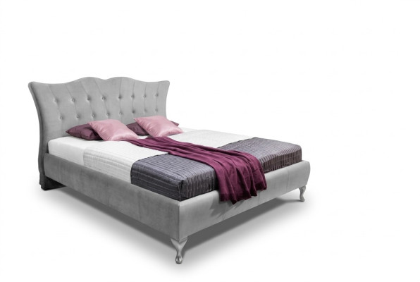 Klasická ložnice postele Textilie Lůžková látka Chesterfield 140x200 manželská postel