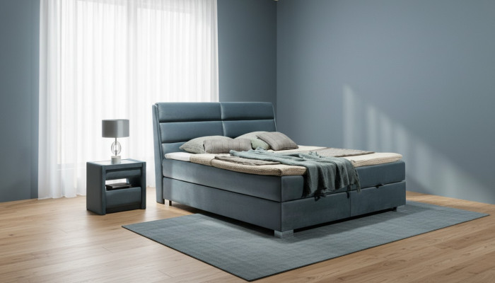 Bett Textil 2x Nachttisch 3 tlg. Schlafzimmer Set Möbel Luxus Modern Betten Neu