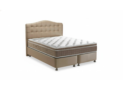 Bett Leder 2x Nachttisch 3 tlg. Schlafzimmer Set Möbel Modern Luxury Betten Neu