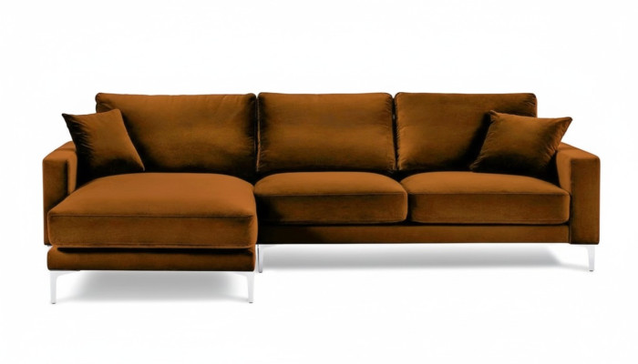Orange Ecksofa Stoff Wohnzimmer Design Couchen Polster Sofa Sofas Orange Samt