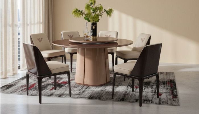 Esstisch Tisch Möbel Lehnstuhl Stuhl Set 5tlg. Gruppe Design Esszimmer