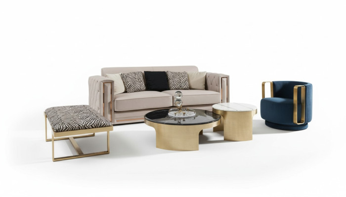 Hocker Zebra Wohnzimmer Edelstahl Neu Modern Design Möbel Luxus