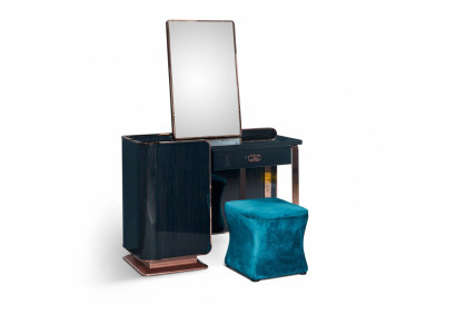 Schminktisch Hocker Holz Textil Schlafzimmer Kreative Modern Design Möbel Luxus
