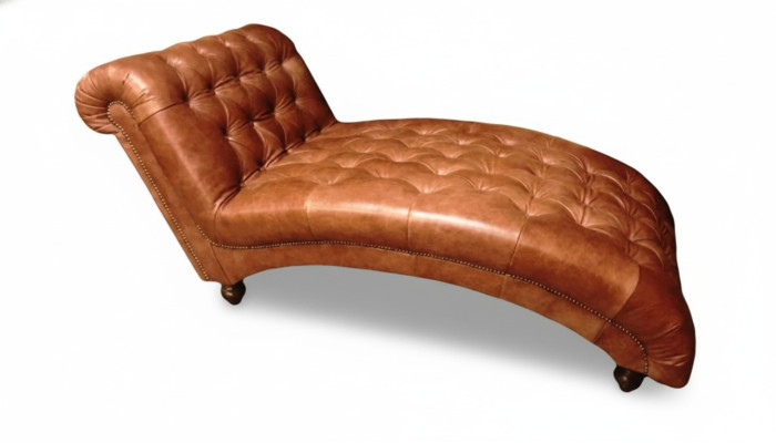 Chesterfield hnědý židle Dlouhé letní domácí nábytek moderní obývací pokoj