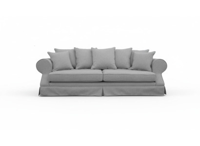 Grau Dreisitzer Sofa Stoff Wohnzimmer Design Couchen Polster Sofas Neu Kreative