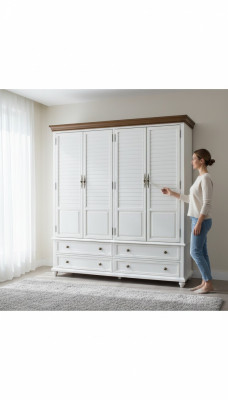 Luxus Kleiderschrank Holzschrank Schrank Schlafzimmer Ankleide Möbel Echtholz