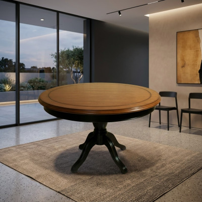 Esszimmertisch rund 122 cm Massiv Holz Esstisch Küchentisch tisch Echtholz Neu