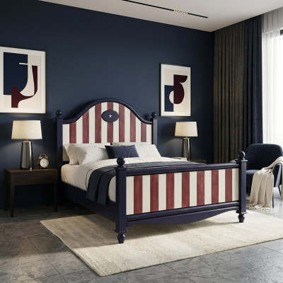 Designer Bett Betten Ehebett Doppelbett Polsterbett Schlafzimmer Holzbett Neu