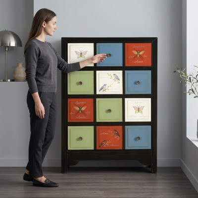 Design komoda skříň luxus dřevo komody skříň regál konzole nábytek komoda