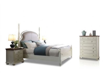 Bett Nachttisch Hocker 4 tlg. Schlafzimmer Set Design Modern Luxus Betten Neu