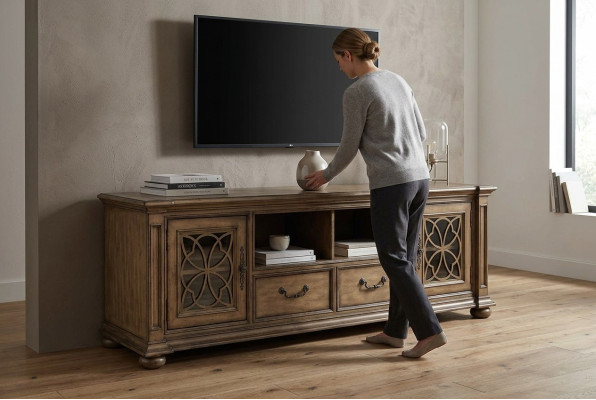rtv design sideboard fernseh Holz low board luxus kommode schrank Gründerzeit
