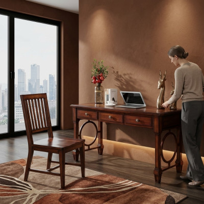 Büromöbel Komplettset Home Office Arbeitszimmer Schreibtisch Schrank