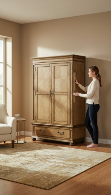 Designer Schlaf Zimmer Schrank Glas Schränke Wand Kleider Luxus Holz Landhaus