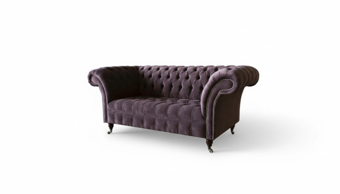 Chesterfield Sofa Couch Polster Sofas Klassischer 2 Sitz Sitz Samt Zweisitzer
