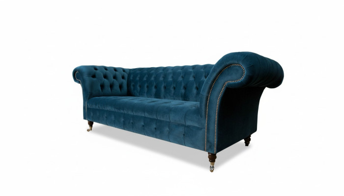 Chesterfield Sofa Sitzer Couch Modern Polster Sitz Garnitur Textil