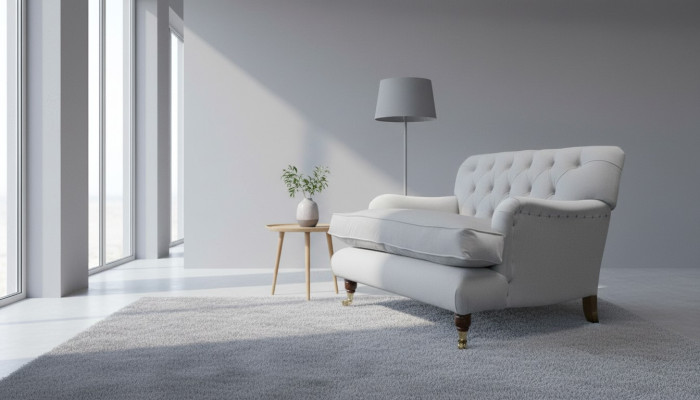 Chesterfield Sessel Fernseh Design Polster Sofa Couch Chesterfield Textil Neu