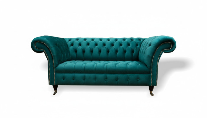 Pohovka 2místná Chesterfield s potahem luxusního designu Pohovka Sofas Lounge Club Sofas