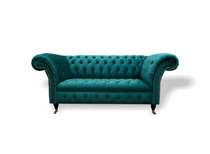 Pohovka 2místná Chesterfield s potahem luxusního designu Pohovka Sofas Lounge Club Sofas