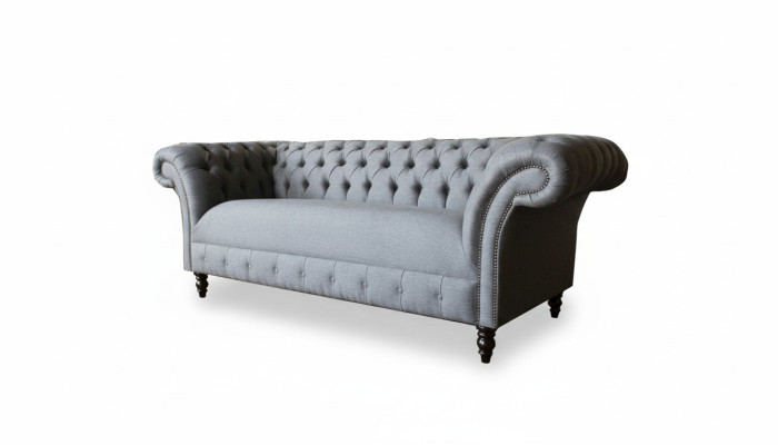 xxl velká pohovka 3místná pohovka Chesterfield potah s potahem látky textiles