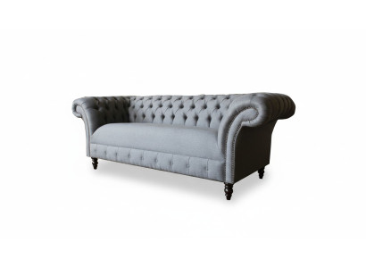 xxl velká pohovka 3místná pohovka Chesterfield potah s potahem látky textiles