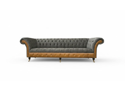 xxl Pohovky Chesterfield Polster Design Luxus Sofa 4 Místný Kožený Gauče