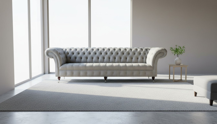 xxl Big Sofa Couch Chesterfield 265cm Polster Sofas 4 Sitzer Textil Modern