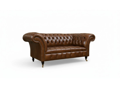 Chesterfield Sofa 2 Sitzer Polster Designer Couchen Sofas Garnitur Sofa #325 Neu