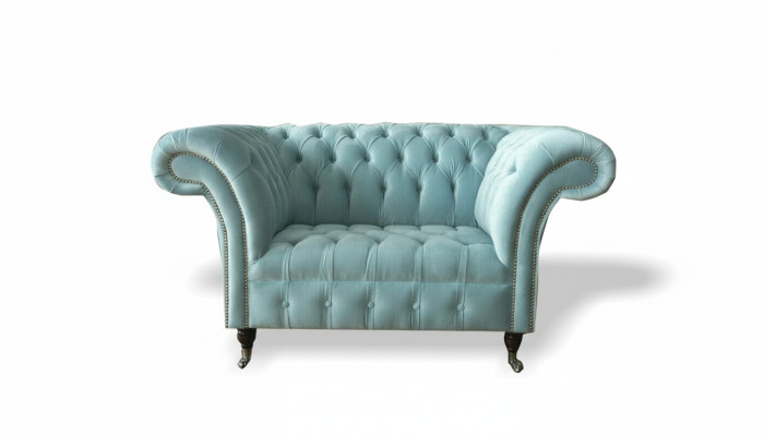 Chesterfield křeslo design čalouněná sedačka gauč gauče pohovky textilní nábytek nový