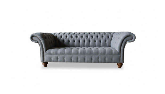 Dreisitzer Couch Polster Design Sofa 3er Sitz Sofas Zimmer Grau