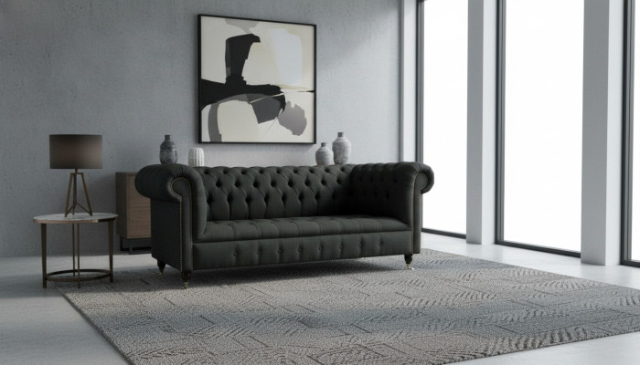 Design Couch Couchen Sofas Stoff Modern Sofagarnitur 3-er Dreistzer Polster