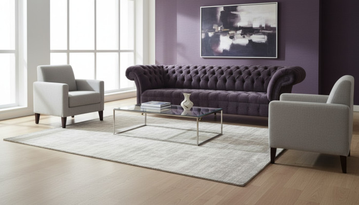 Couch Sofa 4 Sitzer Design Polster Modern Textil Stoff Chesterfield Sofas Neu  Pohovka 4-místná designová moderní čalouněná textilní látka Chesterfield Sofas Nový