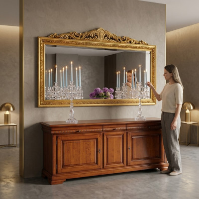 Designové zrcadlo na zeď, Zrcadlový dům Medusa, Dekorace zrcadlo, Antický zrcadlo na zavěšení, Nové