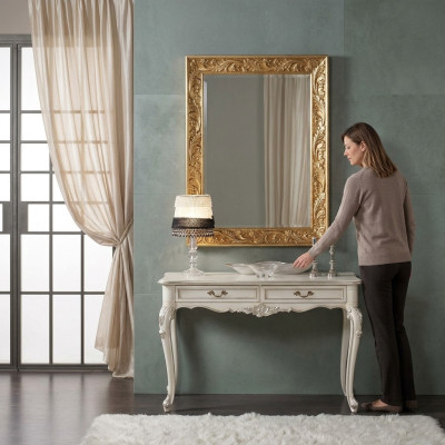 Spiegel Italienische Design Möbel Standspiegel Anrichte 93x183cm Barock Rokoko
