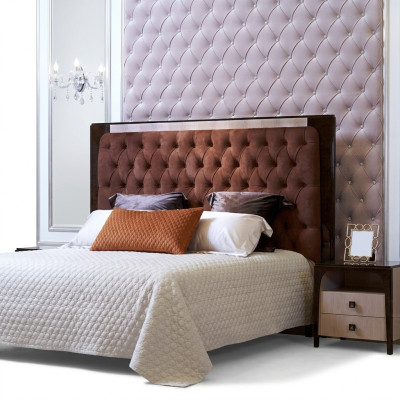 Bett Luxus Polster Design Doppel Betten Hotel Ehe Schlaf Zimmer Textil